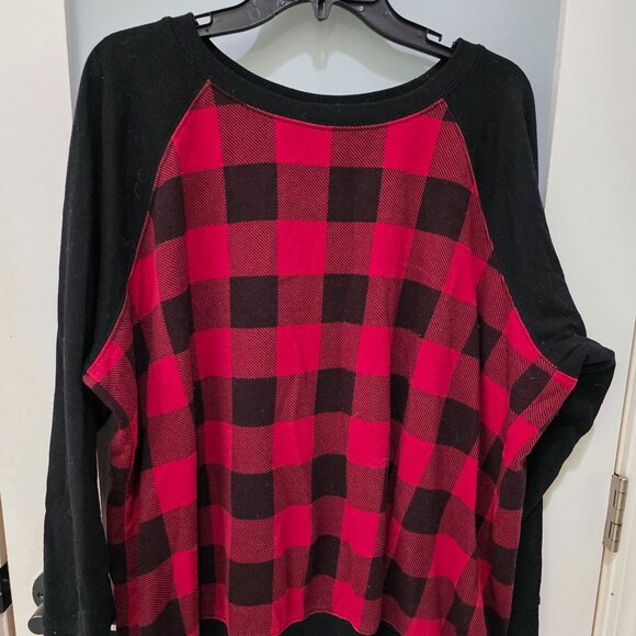 torrid Tops - Torrid Buffalo Plaid Sweatshirt Size 3